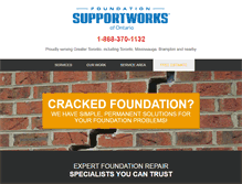 Tablet Screenshot of foundationrepairontario.ca